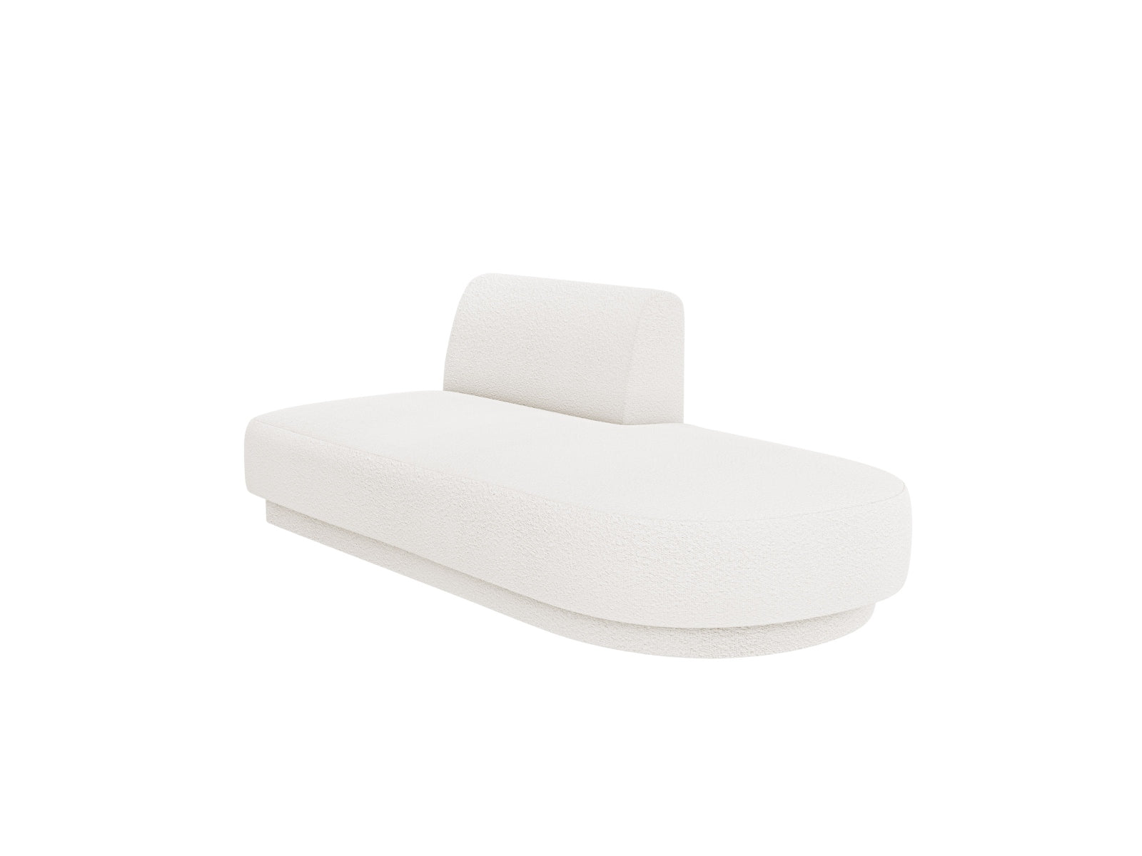 Miley Sitting Module Open rechts 2 Sitzer in White präsentiert im Onlineshop von KAQTU Design AG. Modulares Sofa ist von Micadoni