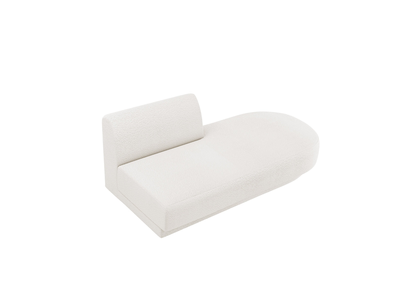 Miley Sitting Module Open rechts 2 Sitzer in White präsentiert im Onlineshop von KAQTU Design AG. Modulares Sofa ist von Micadoni