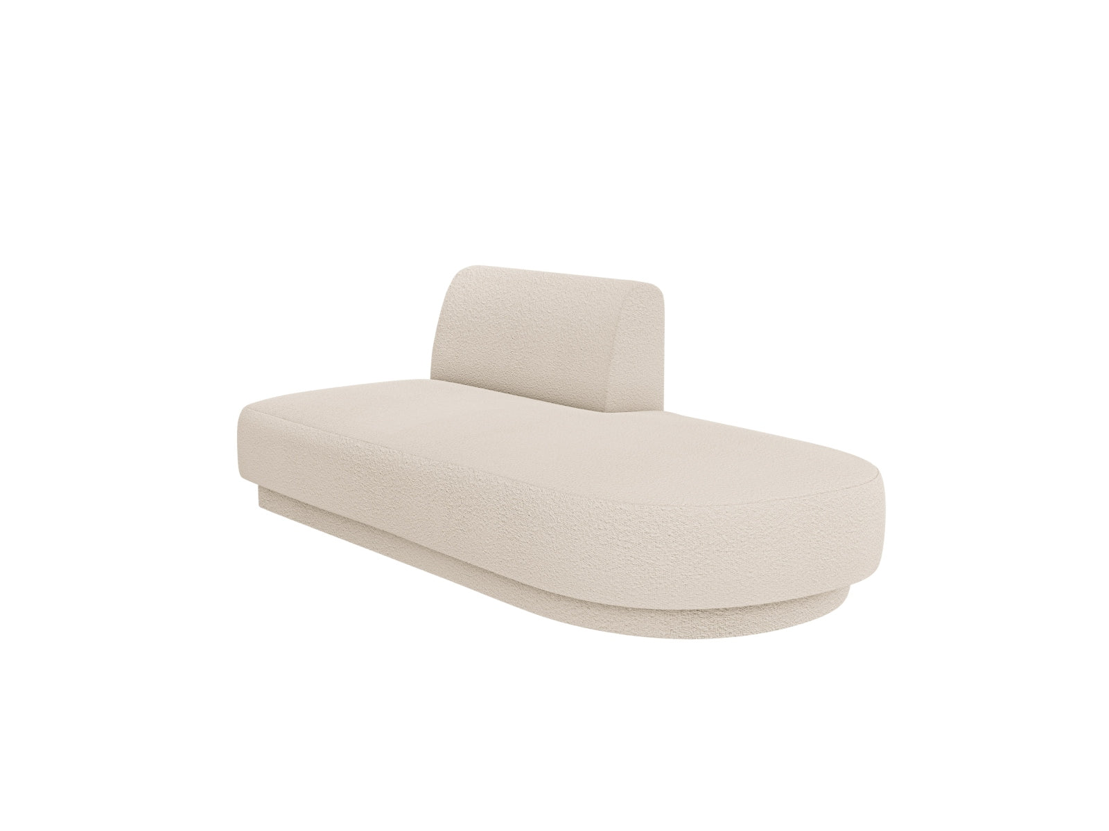 Miley Sitting Module Open rechts 2 Sitzer in Beige präsentiert im Onlineshop von KAQTU Design AG. Modulares Sofa ist von Micadoni