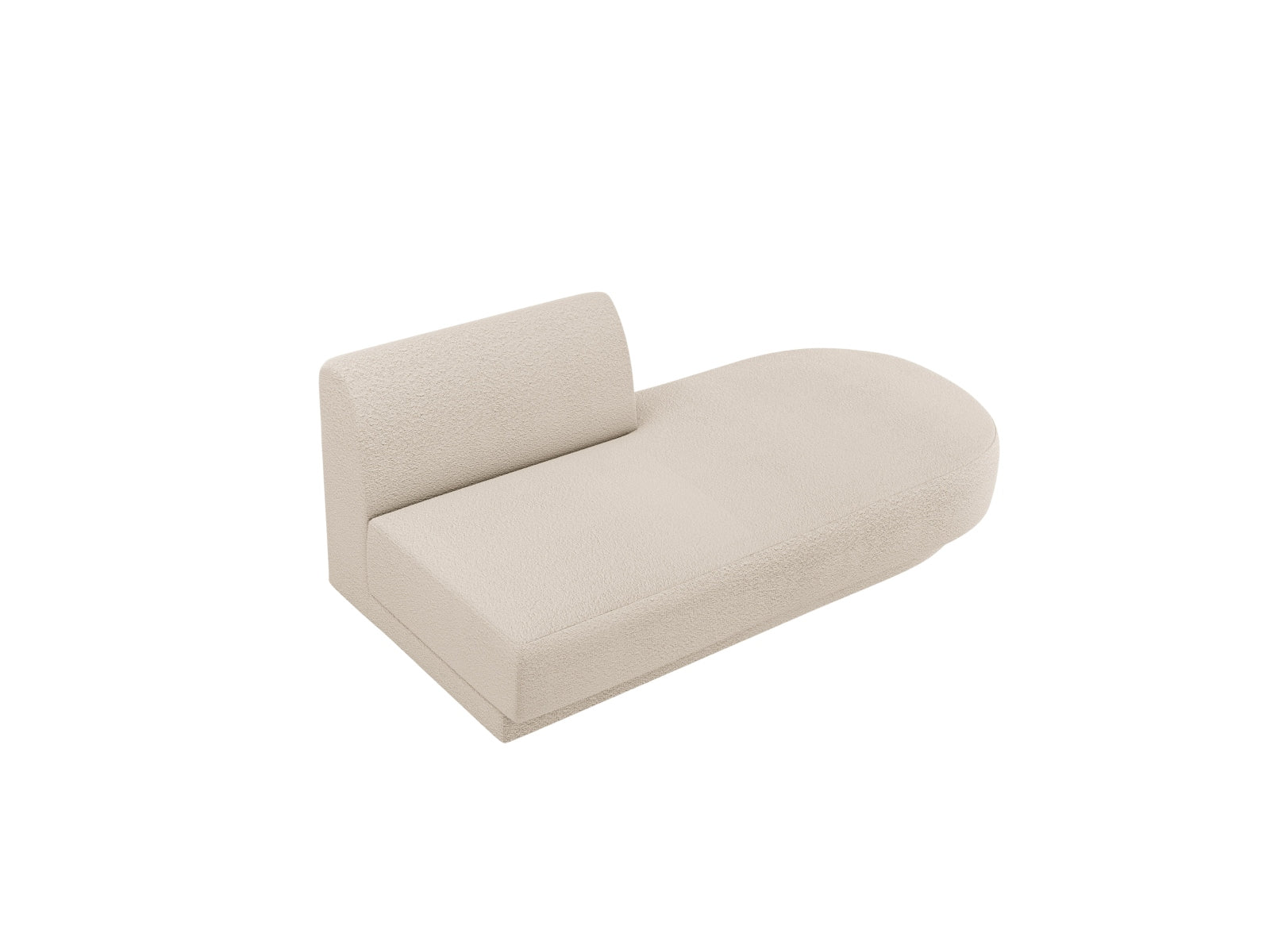 Miley Sitting Module Open rechts 2 Sitzer in Beige präsentiert im Onlineshop von KAQTU Design AG. Modulares Sofa ist von Micadoni