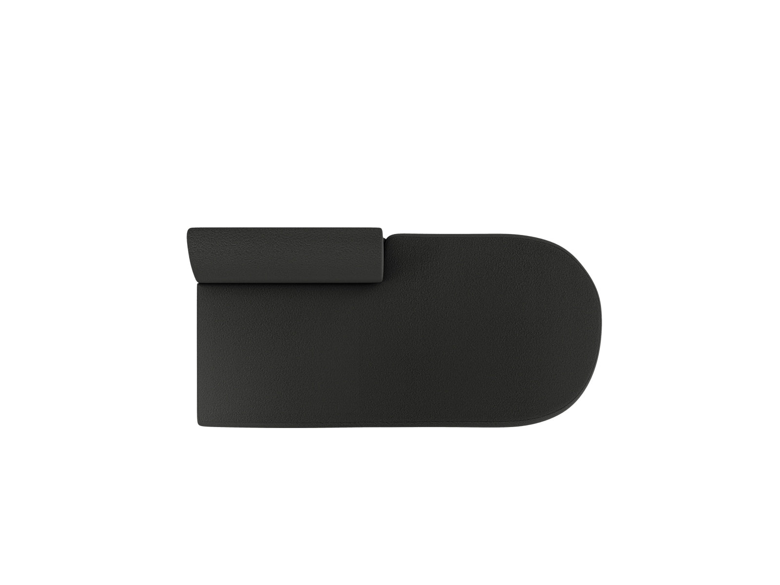 Miley Sitting Module Open rechts 2 Sitzer in Black präsentiert im Onlineshop von KAQTU Design AG. Modulares Sofa ist von Micadoni