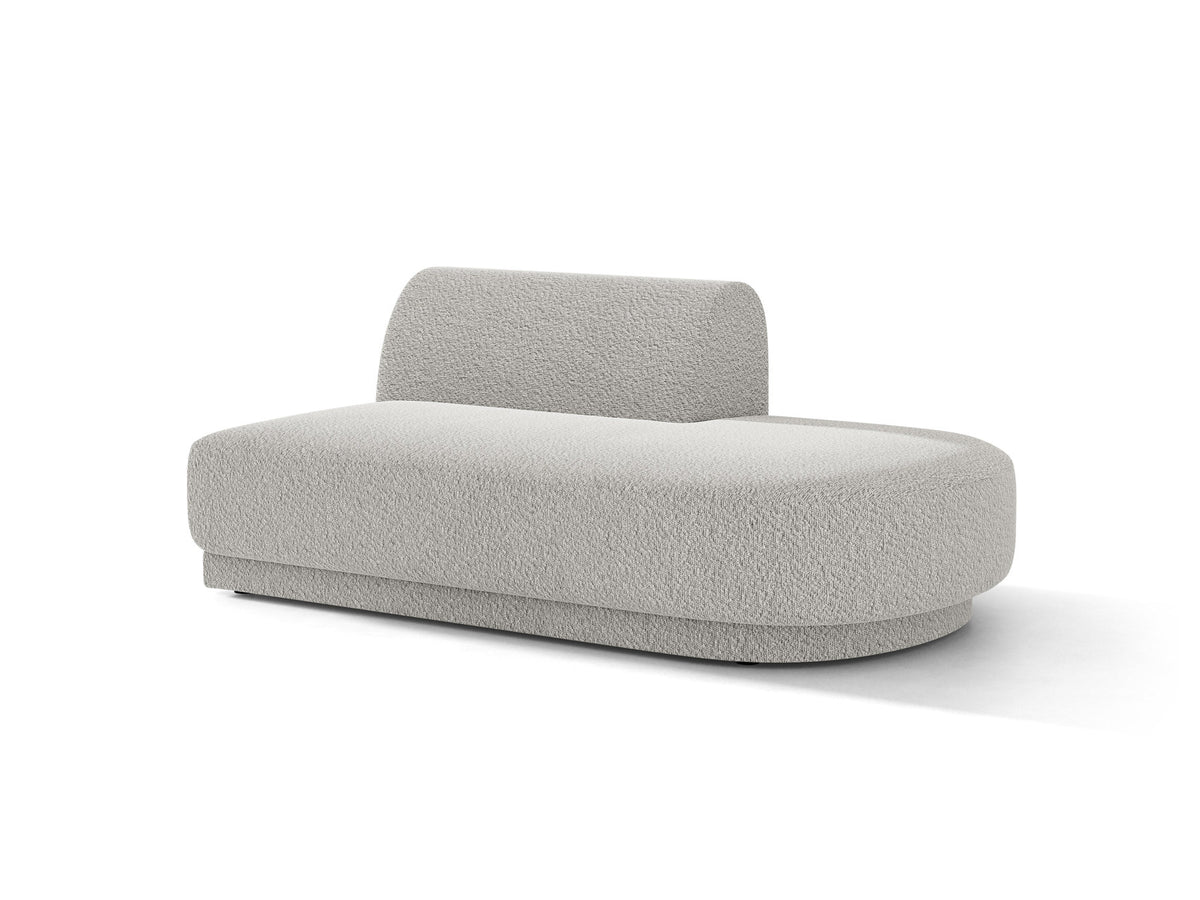 Miley Sitting Module Open rechts 2 Sitzer in Light Grey-Baloo präsentiert im Onlineshop von KAQTU Design AG. Modulares Sofa ist von Micadoni