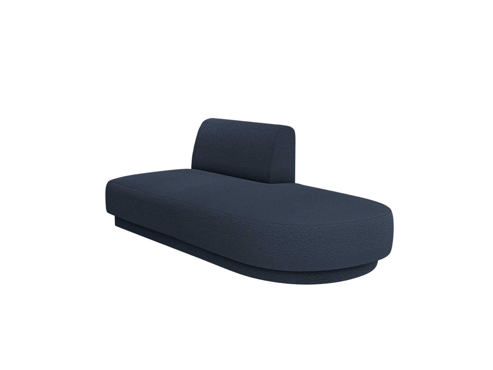 Miley Sitting Module Open rechts 2 Sitzer in Dark Blue-Baloo präsentiert im Onlineshop von KAQTU Design AG. Modulares Sofa ist von Micadoni