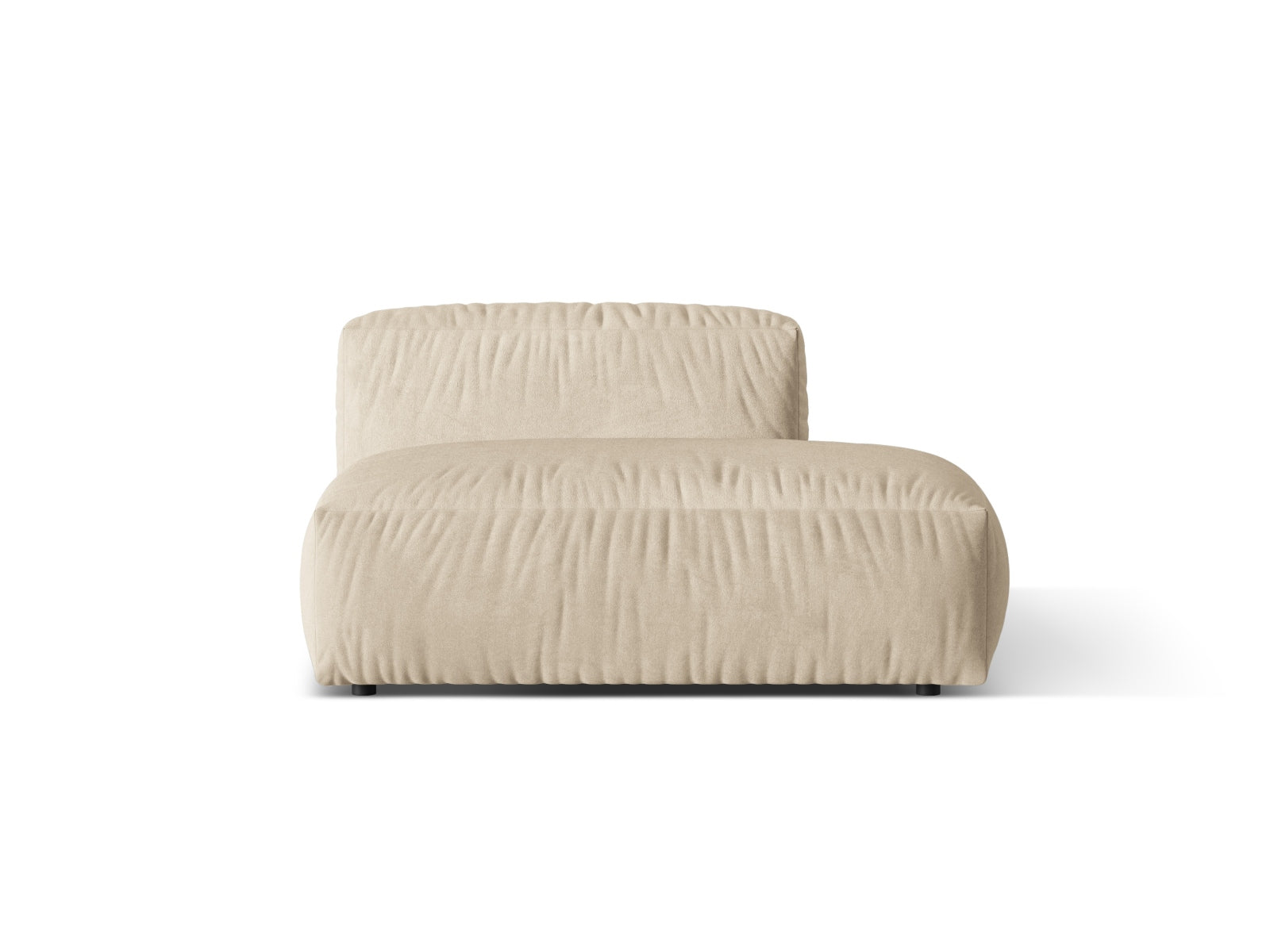 Martina Sofa rechts 2 Sitzer in Light Beige-Vogue präsentiert im Onlineshop von KAQTU Design AG. L-Sofa rechts ist von Micadoni
