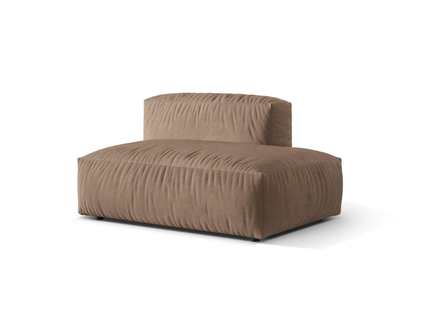 Elegantes Martina Sofa rechts, 2-Sitzer in stilvollem Dark Beige-Vogue, ideal für moderne Wohnräume. Hochwertige Verarbeitung von Micadoni.