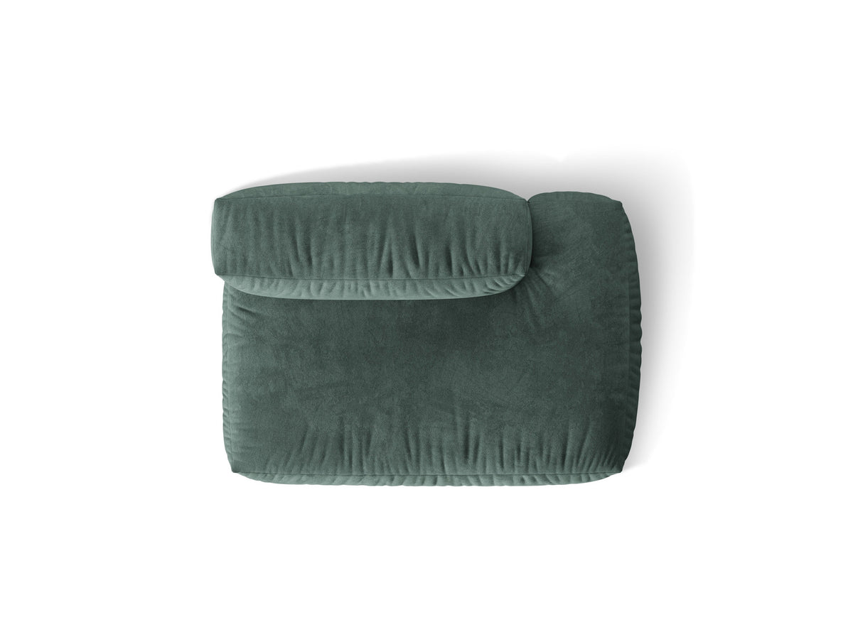 Martina Sofa rechts 2 Sitzer in Petrol-Vogue präsentiert im Onlineshop von KAQTU Design AG. Modulares Sofa ist von Micadoni
