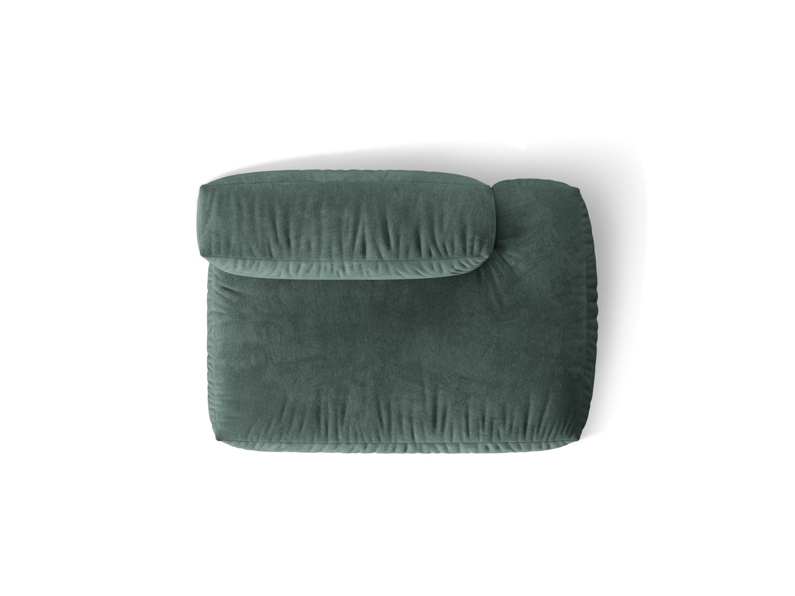 Elegantes 2-Sitzer Sofa Martina in Petrol-Vogue, ideal für moderne Wohnräume und entspannende Auszeiten.