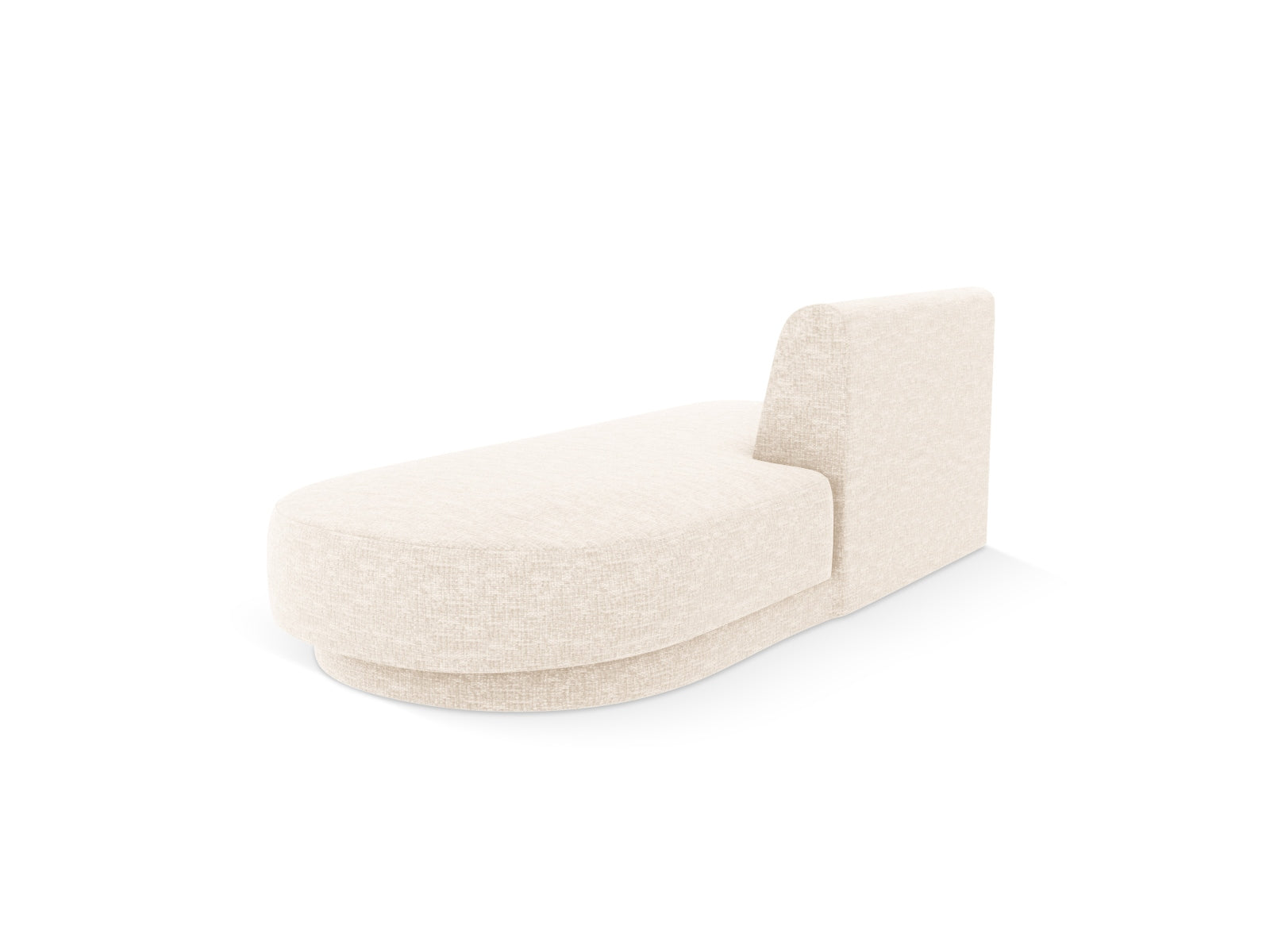 Elegantes Miley Sitting Module Open rechts, 2-Sitzer in hellem Beige, ideal für stilvolle Wohnräume. Modulares Sofa von Micadoni.