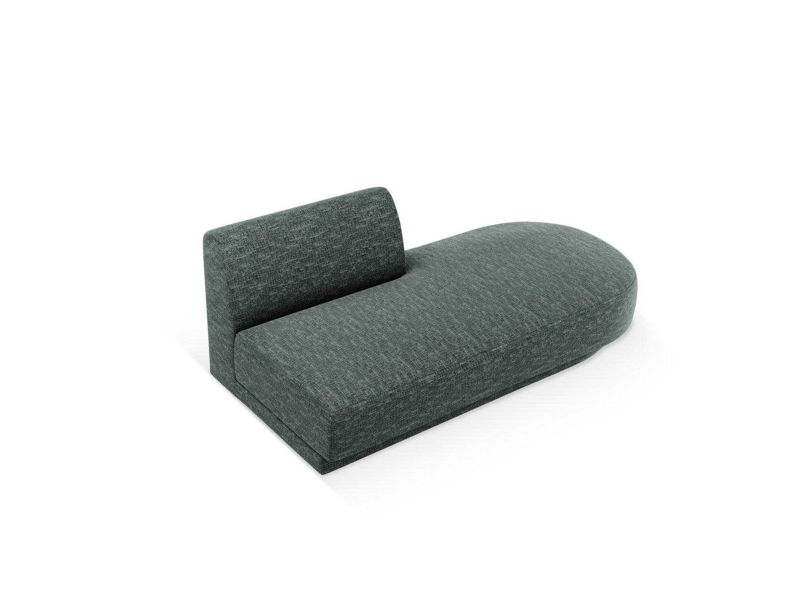 Miley Sitting Module Open rechts 2 Sitzer in Petrol präsentiert im Onlineshop von KAQTU Design AG. Modulares Sofa ist von Micadoni