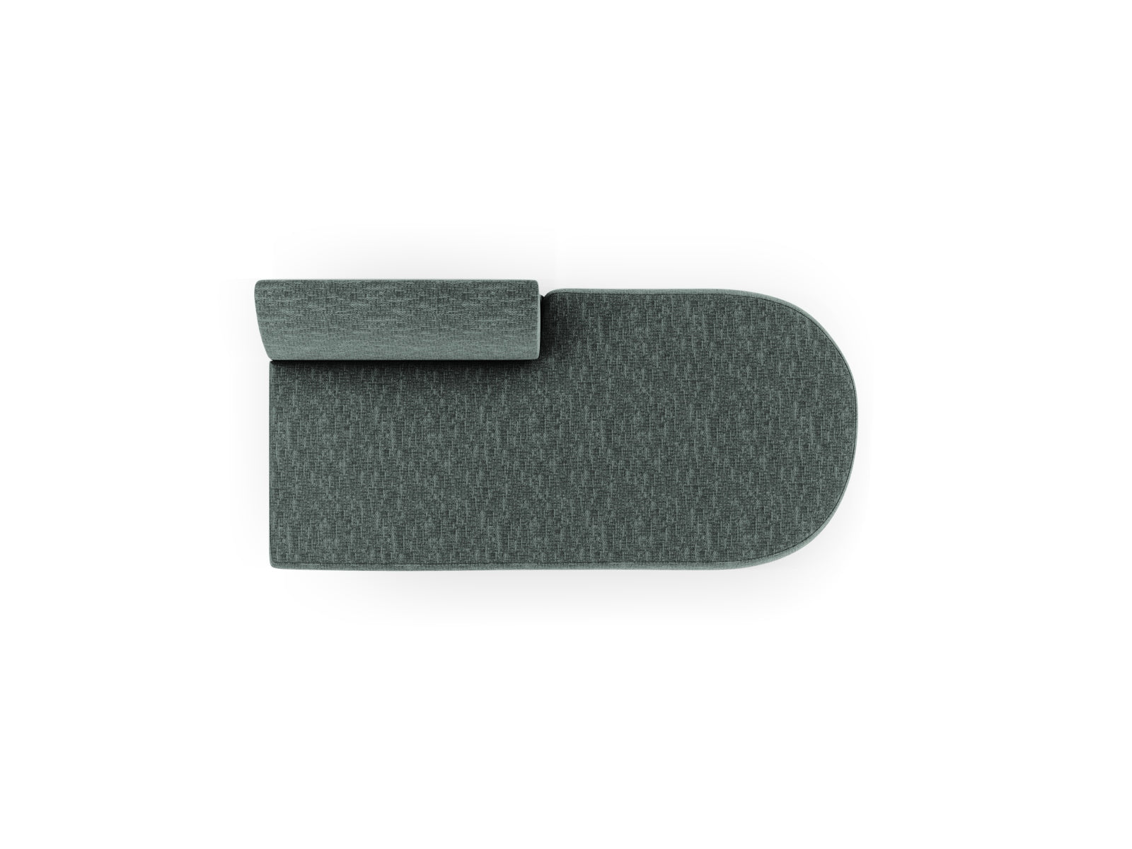 Miley Sitting Module Open rechts 2 Sitzer in Petrol präsentiert im Onlineshop von KAQTU Design AG. Modulares Sofa ist von Micadoni