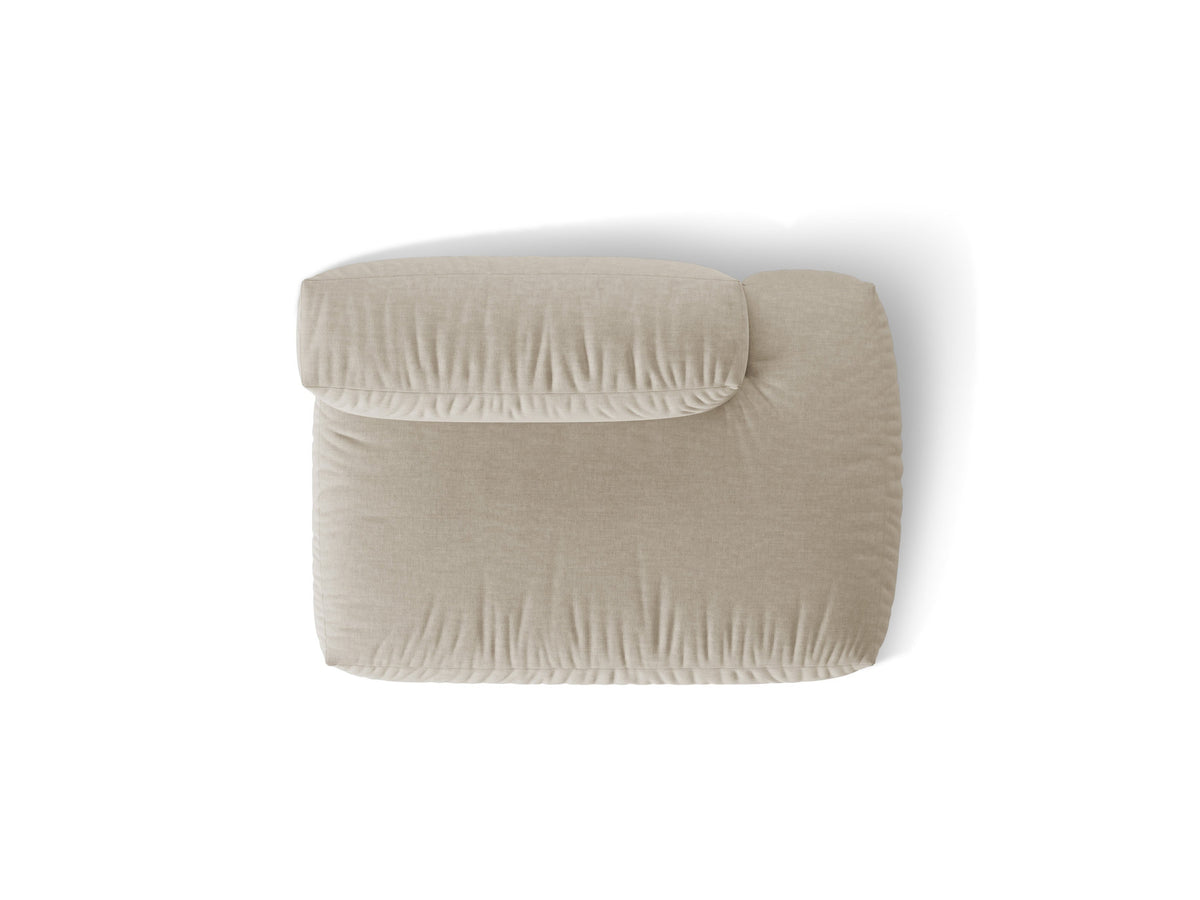 Martina Sofa rechts 2 Sitzer in Light Beige-Boston präsentiert im Onlineshop von KAQTU Design AG. Modulares Sofa ist von Micadoni