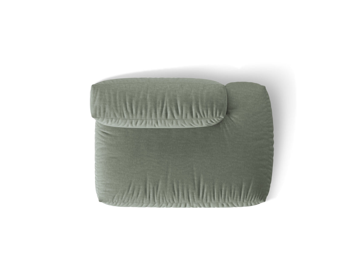 Martina Sofa rechts 2 Sitzer in Moss Green-Boston präsentiert im Onlineshop von KAQTU Design AG. Modulares Sofa ist von Micadoni