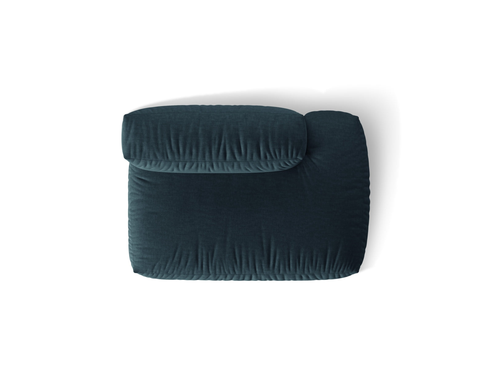 Elegantes Martina Sofa rechts im 2-Sitzer-Design, in modischem Blue Jeans-Boston, ideal für komfortable und moderne Wohnräume.
