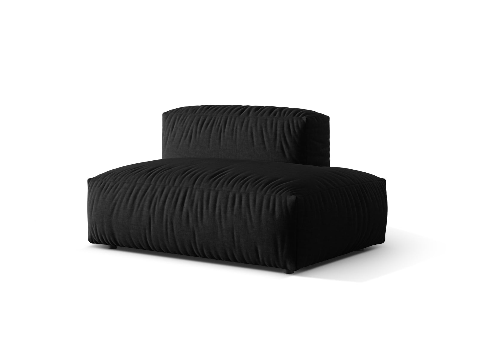 Elegantes Martina Sofa rechts, 2-Sitzer in stilvollem Schwarz, ideal für moderne Wohnräume. Hochwertige Verarbeitung von Micadoni.
