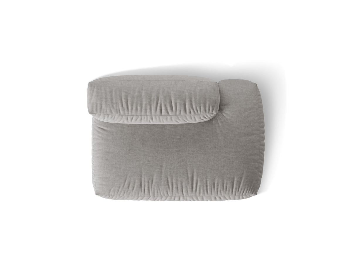 Martina Sofa rechts 2 Sitzer in Light Grey-Boston präsentiert im Onlineshop von KAQTU Design AG. Modulares Sofa ist von Micadoni