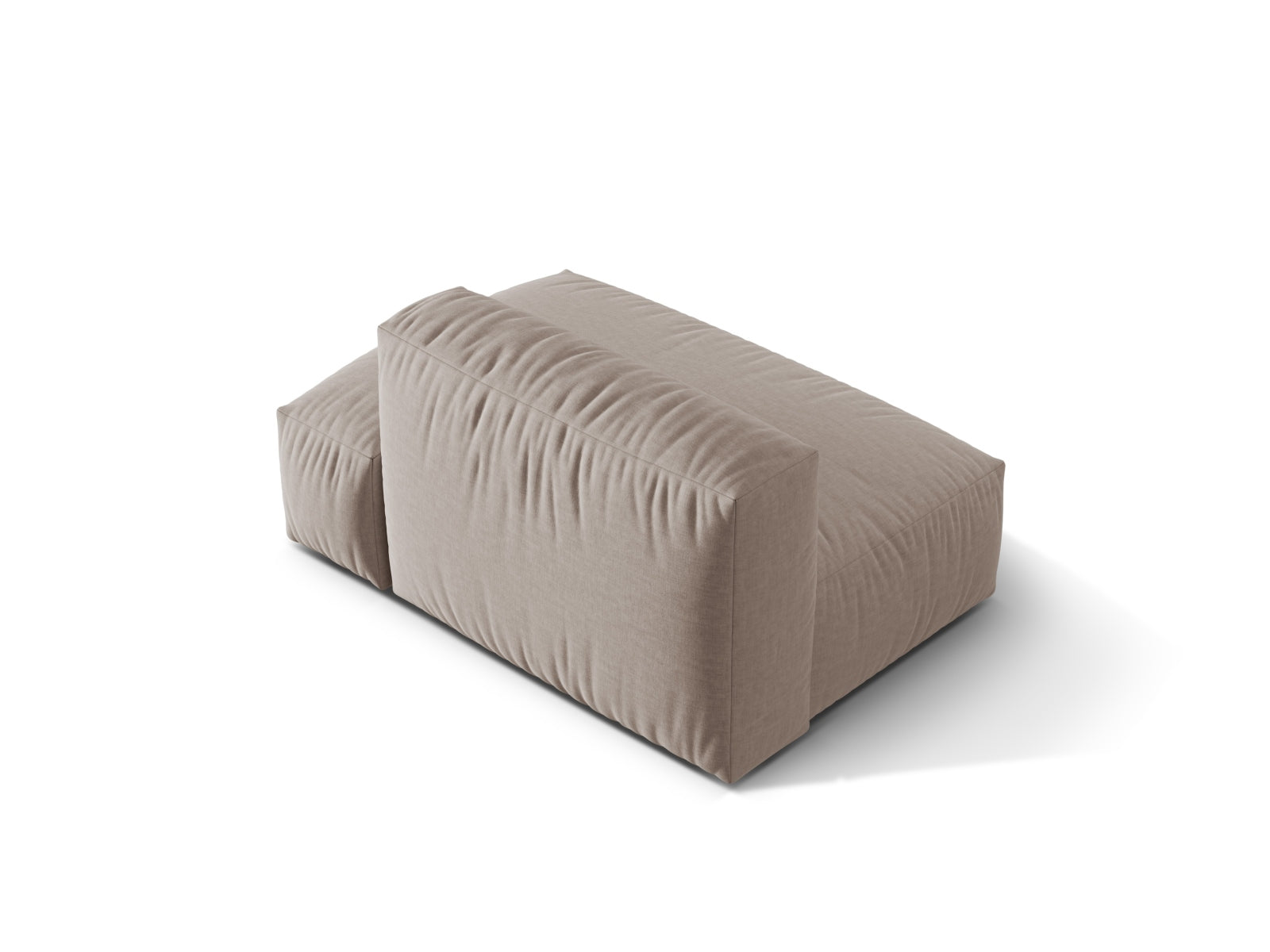 Stylisches 2-Sitzer Sofa Martina in edlem Dunkelbeige, perfekt für zeitgemäße Einrichtungen. Hochwertige Materialien von Micadoni.