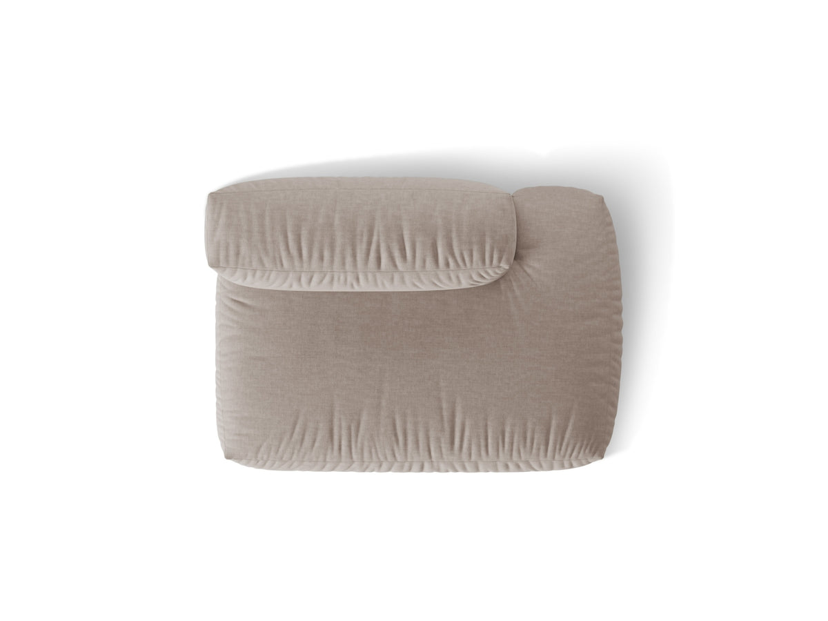 Martina Sofa rechts 2 Sitzer in Dark Beige-Boston präsentiert im Onlineshop von KAQTU Design AG. L-Sofa rechts ist von Micadoni