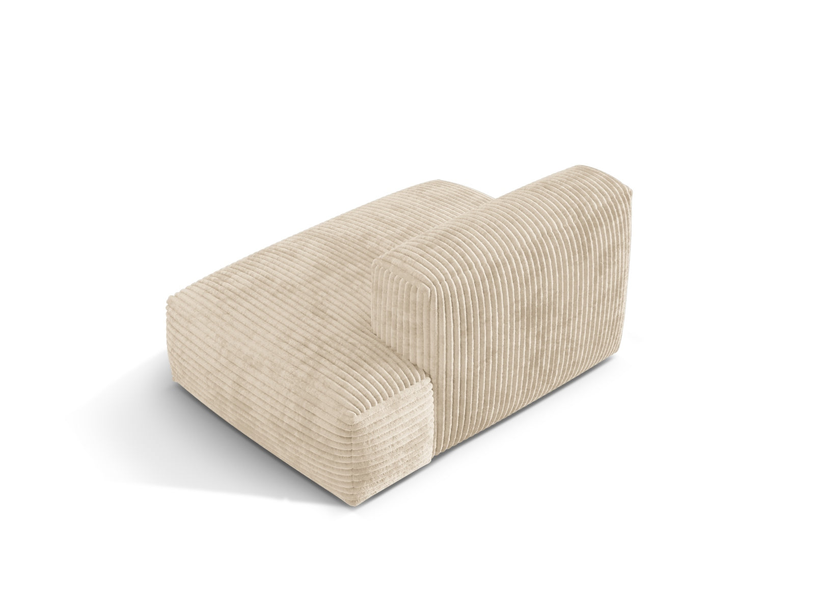 Modernes Martina Sofa rechts 2 Sitzer in zartem Light Beige-Tilia, perfekt für gemütliche und elegante Wohnambiente. Hochwertige Micadoni-Qualität.