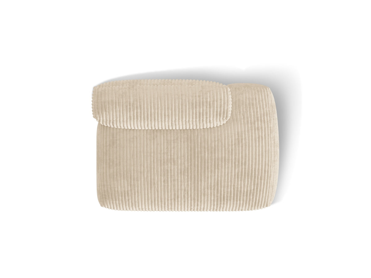 Martina Sofa rechts 2 Sitzer in Light Beige-Tilia präsentiert im Onlineshop von KAQTU Design AG. L-Sofa rechts ist von Micadoni