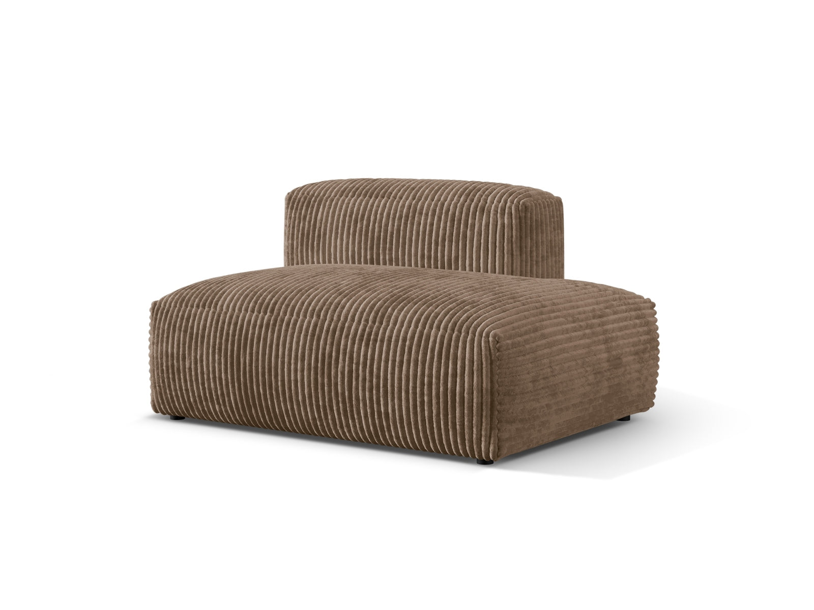 Elegantes Martina Sofa rechts, 2-Sitzer in Acorn-Tilia, ideal für stilvolle Wohnräume. Hochwertige Verarbeitung von Micadoni.