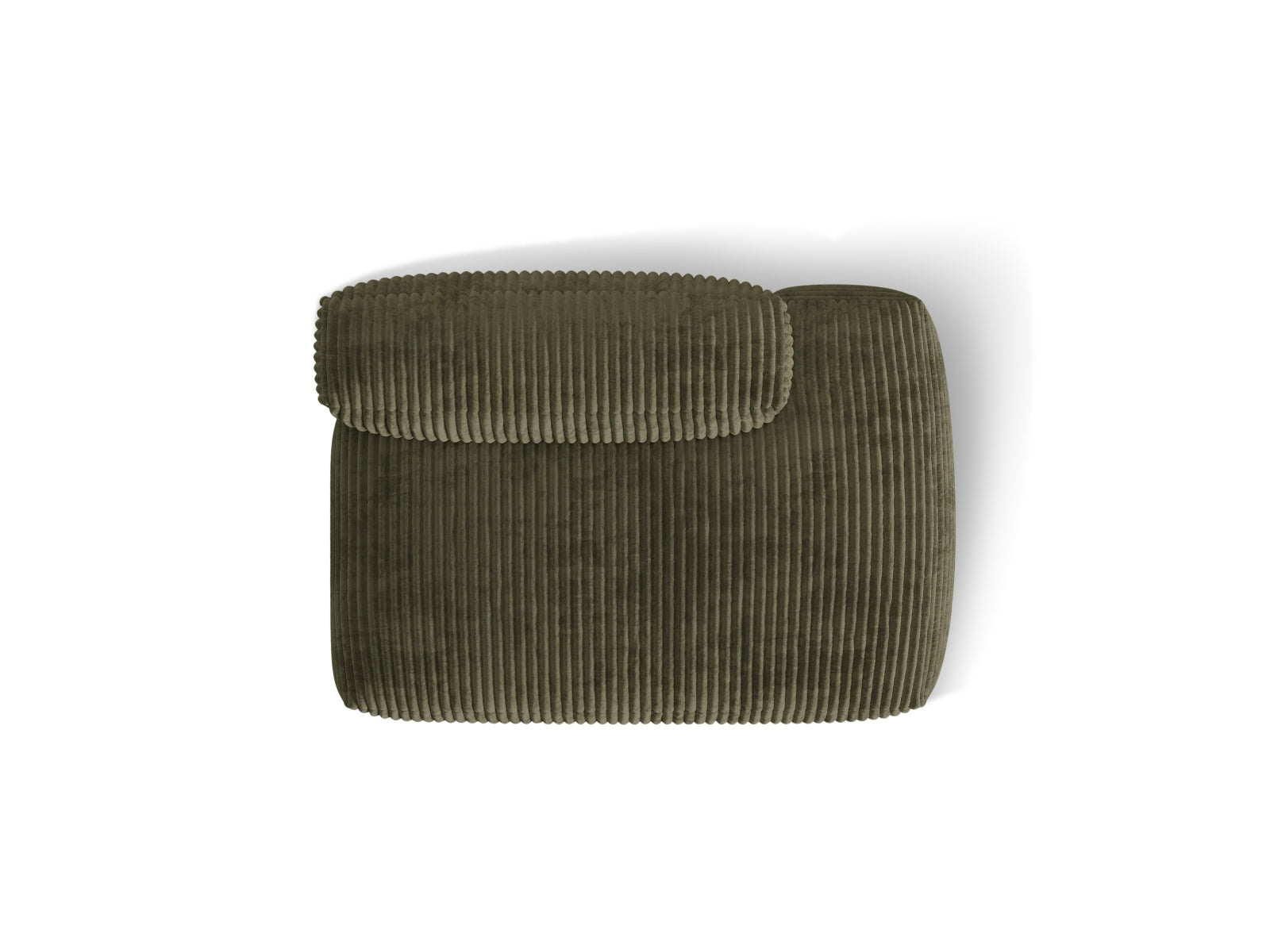 Elegantes Martina Sofa rechts im 2-Sitzer-Design, in einem ansprechenden Moss Green-Tilia, ideal für stilvolle Wohnräume.