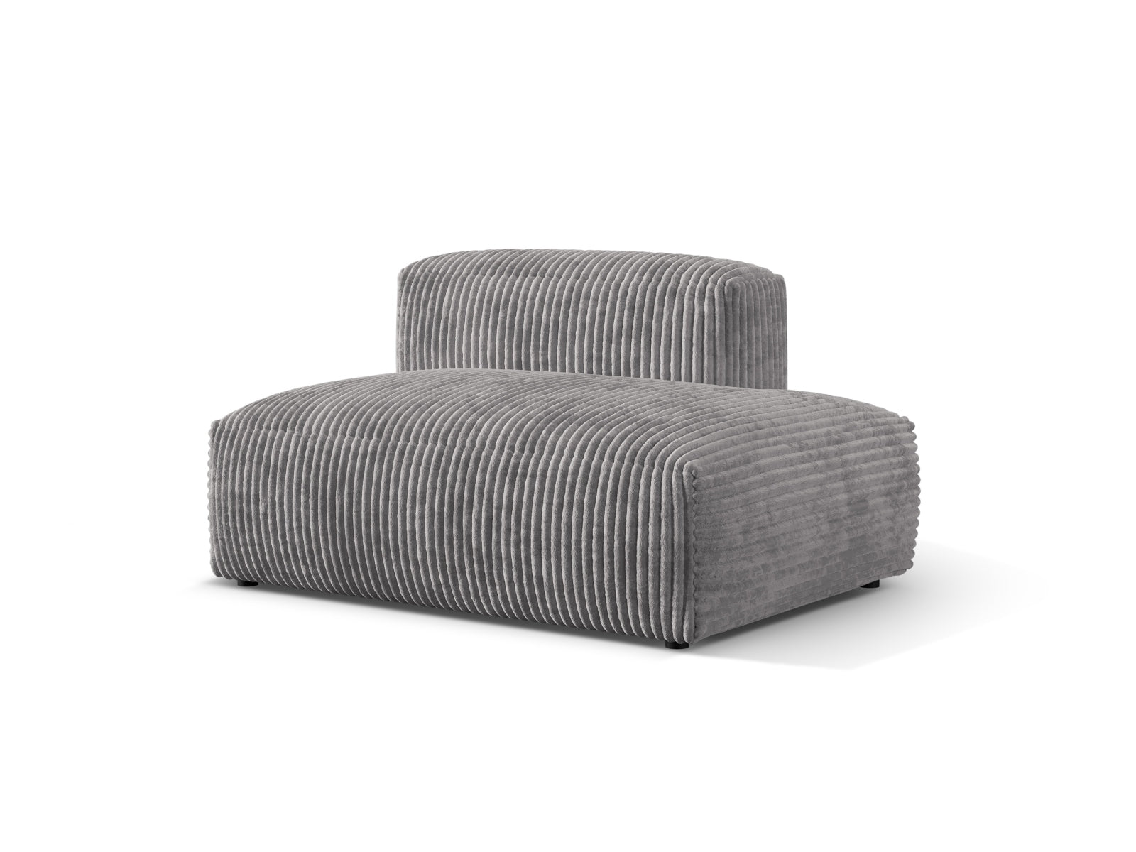 Elegantes Martina Sofa rechts 2 Sitzer in sanftem Hellgrau, ideal für stilvolle Wohnräume. Hochwertige Verarbeitung von Micadoni.