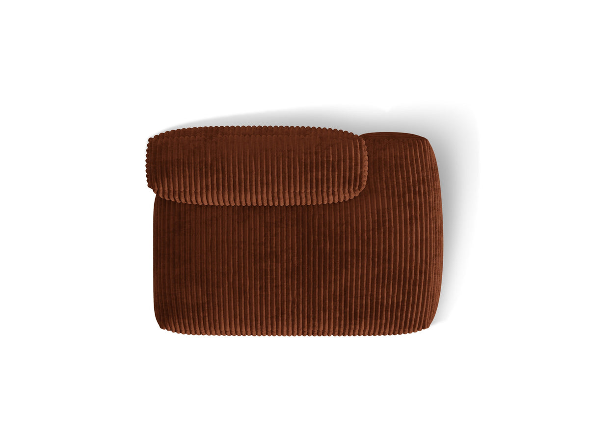 Martina Sofa rechts 2 Sitzer in Brick-Tilia präsentiert im Onlineshop von KAQTU Design AG. Modulares Sofa ist von Micadoni