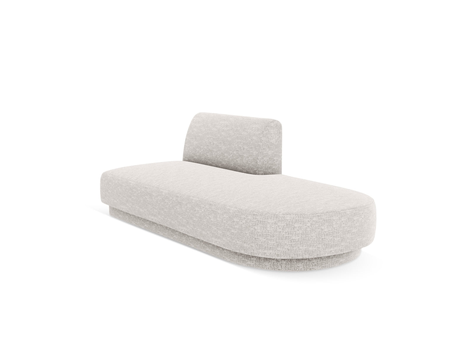 Miley Sitting Module Open rechts 2 Sitzer in Silver präsentiert im Onlineshop von KAQTU Design AG. Modulares Sofa ist von Micadoni