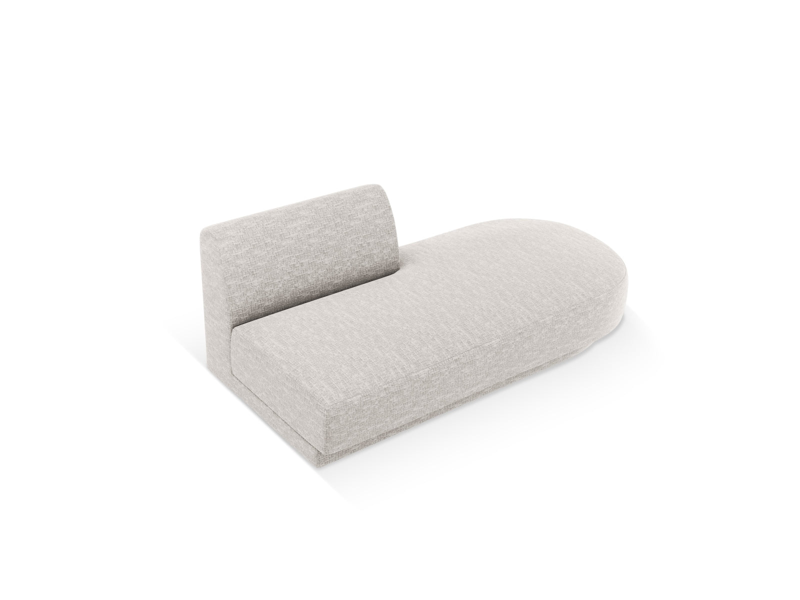 Miley Sitting Module Open rechts 2 Sitzer in Silver präsentiert im Onlineshop von KAQTU Design AG. Modulares Sofa ist von Micadoni