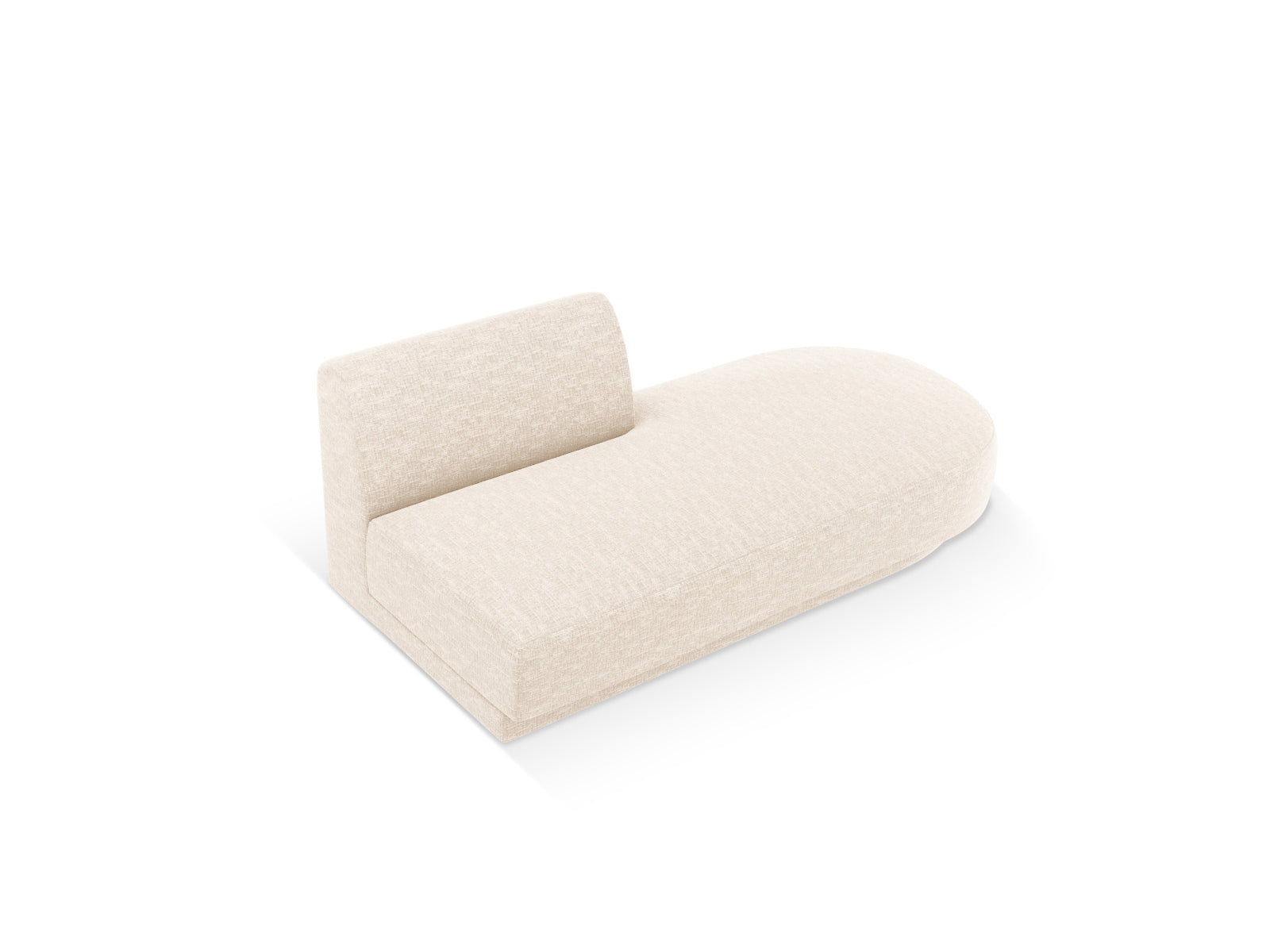 Modernes 2-Sitzer Sofa Miley Sitting Module Open rechts in Ivory-Eden, perfekt für kreative Raumgestaltungen und gemütliche Sitzgelegenheiten.