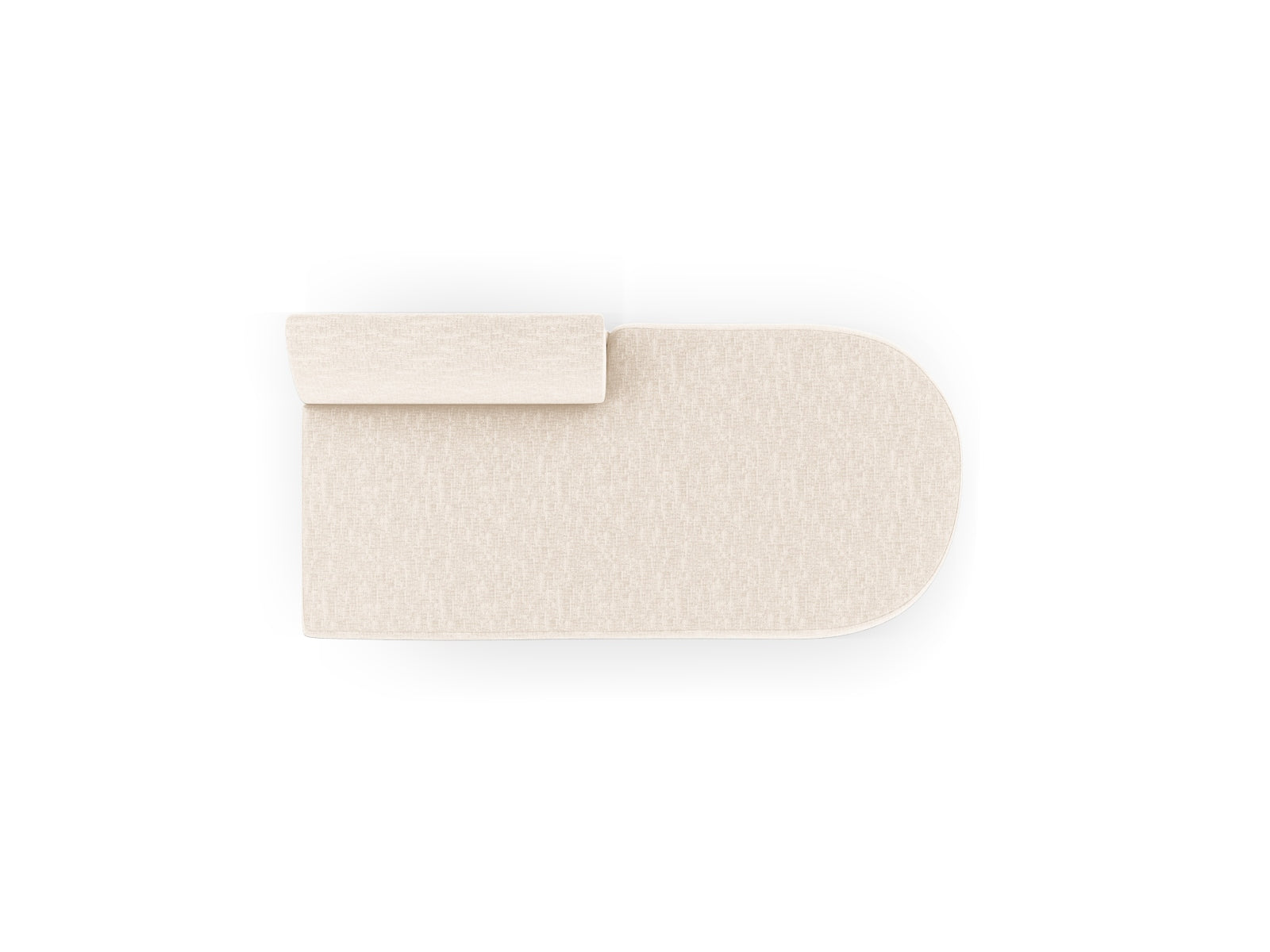 Miley Sitting Module Open rechts 2 Sitzer in Ivory präsentiert im Onlineshop von KAQTU Design AG. Modulares Sofa ist von Micadoni