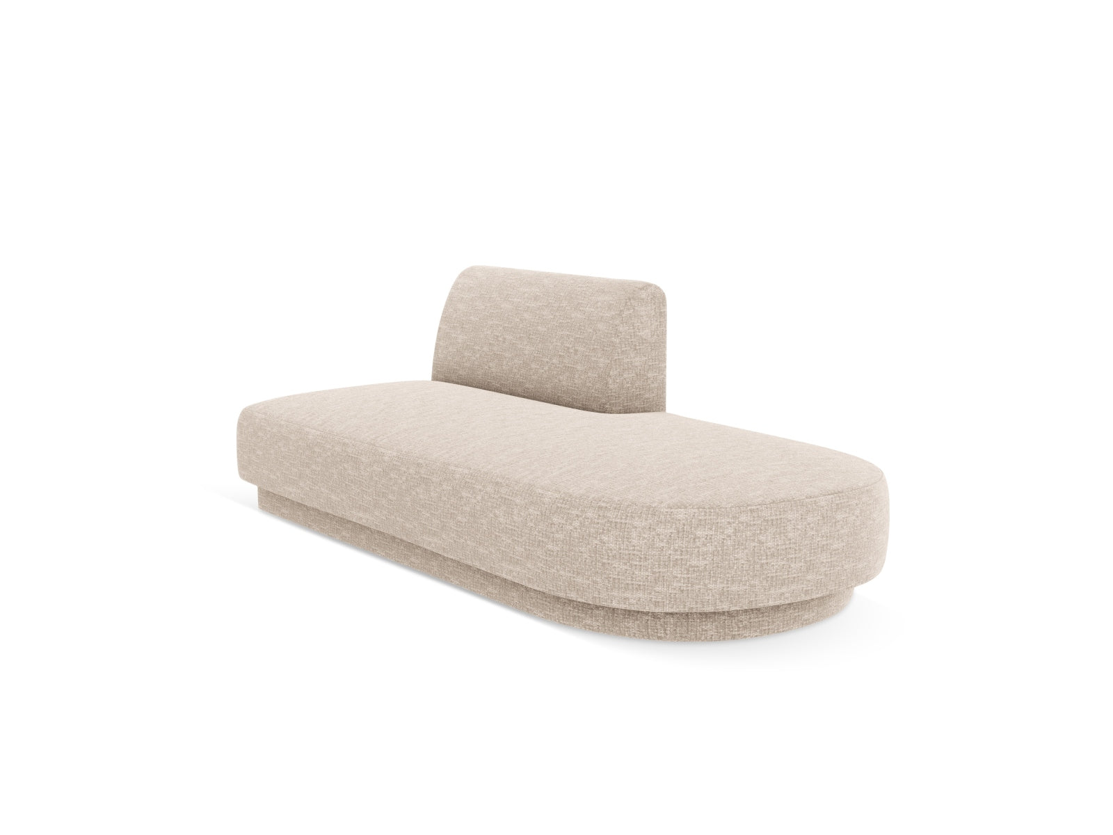 Miley Sitting Module Open rechts 2 Sitzer in Beige-Eden präsentiert im Onlineshop von KAQTU Design AG. Modulares Sofa ist von Micadoni