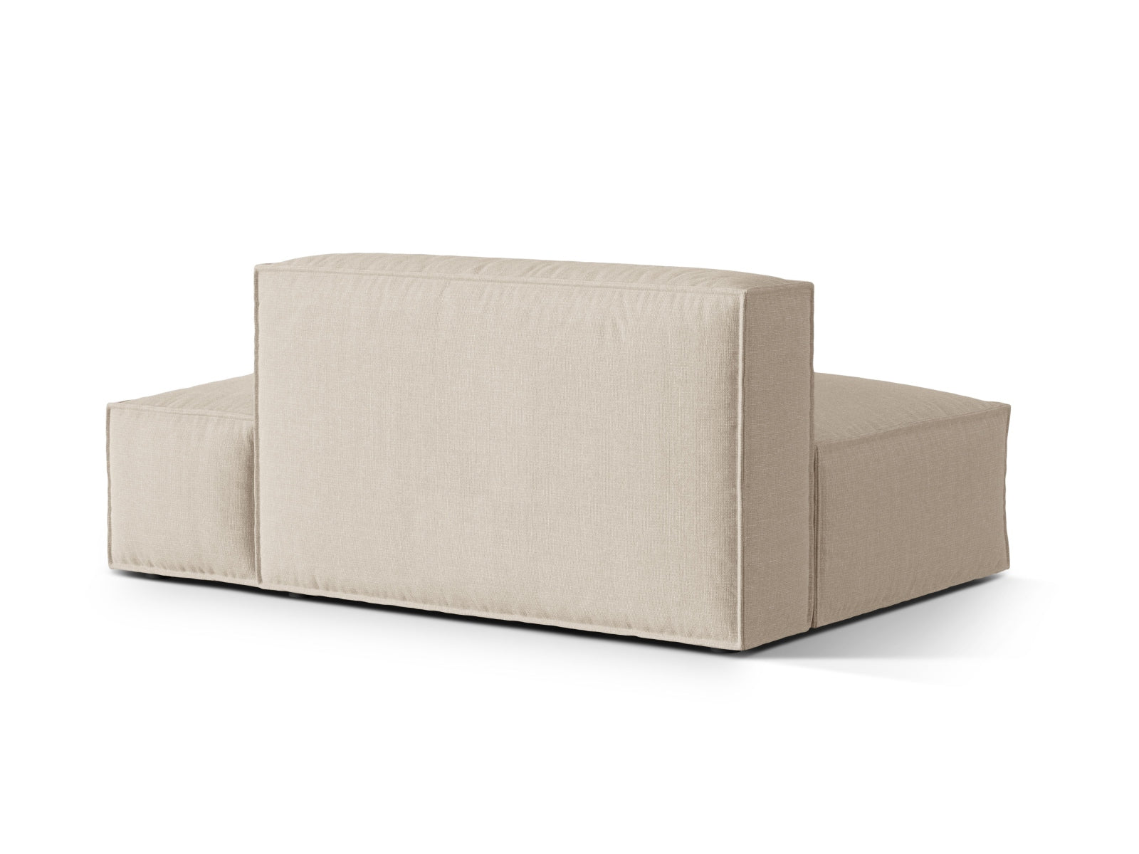 Elegantes 3-Sitzer Sofa Nuria mit offener rechter Seite, perfekt für moderne Wohnkonzepte und vielseitige Raumgestaltung.