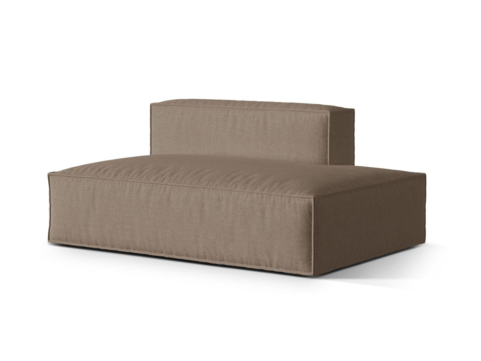 Elegantes 3-Sitzer Sofa Nuria mit offener rechter Seite, ideal für moderne Wohnkonzepte und entspannte Stunden. Vielseitig und komfortabel.