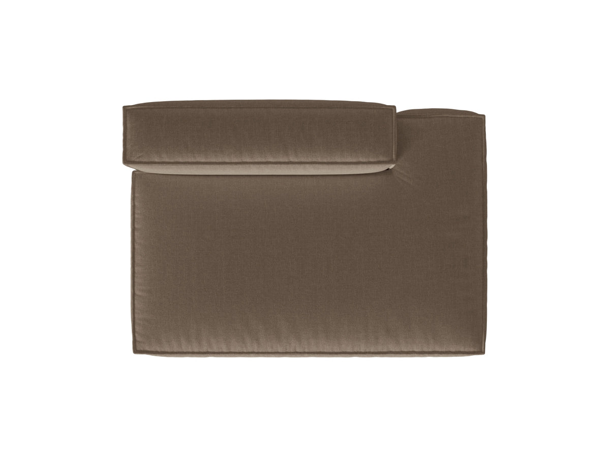 3-Sitzer Modular Sofa Open end rechts Nuria in Cappuccino-Liberty präsentiert im Onlineshop von KAQTU Design AG. 3er Sofa ist von Micadoni