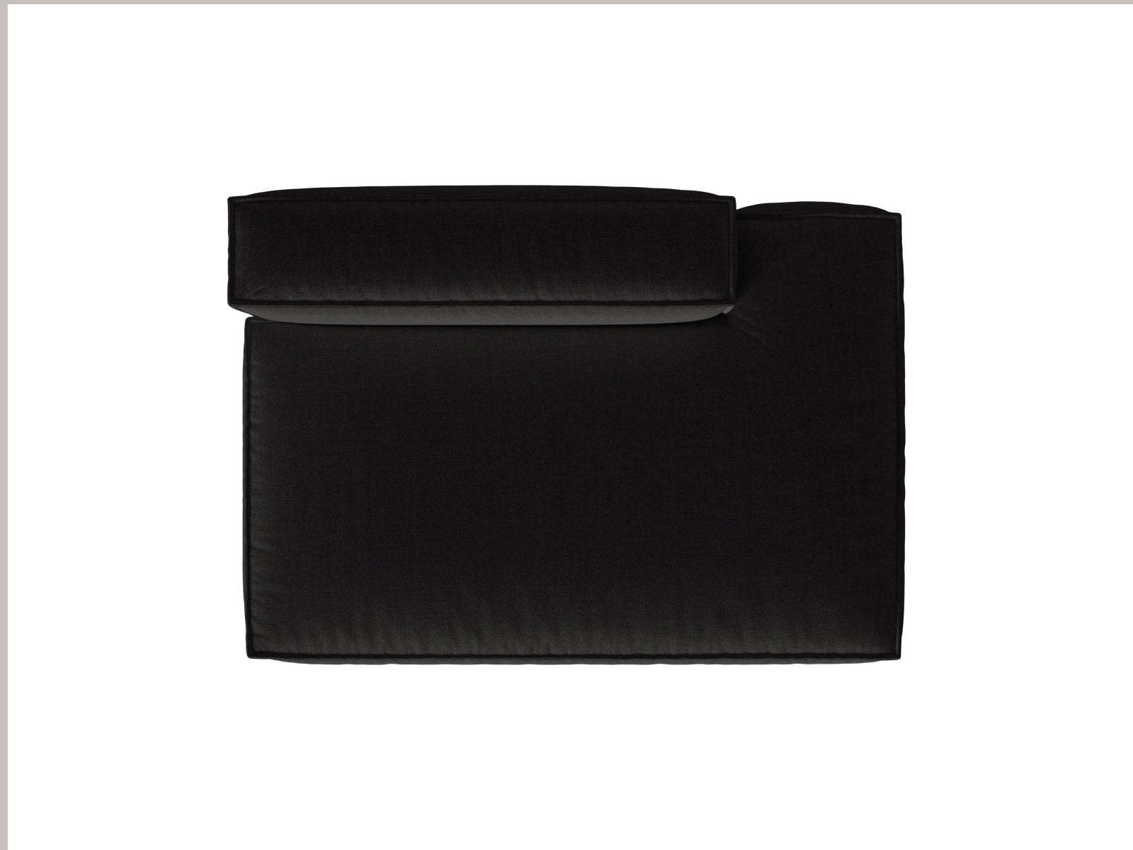 Modulares 3-Sitzer Sofa Nuria mit offener rechter Seite, perfekt für stilvolle Wohnräume und gemütliche Stunden. Flexibel und einladend.