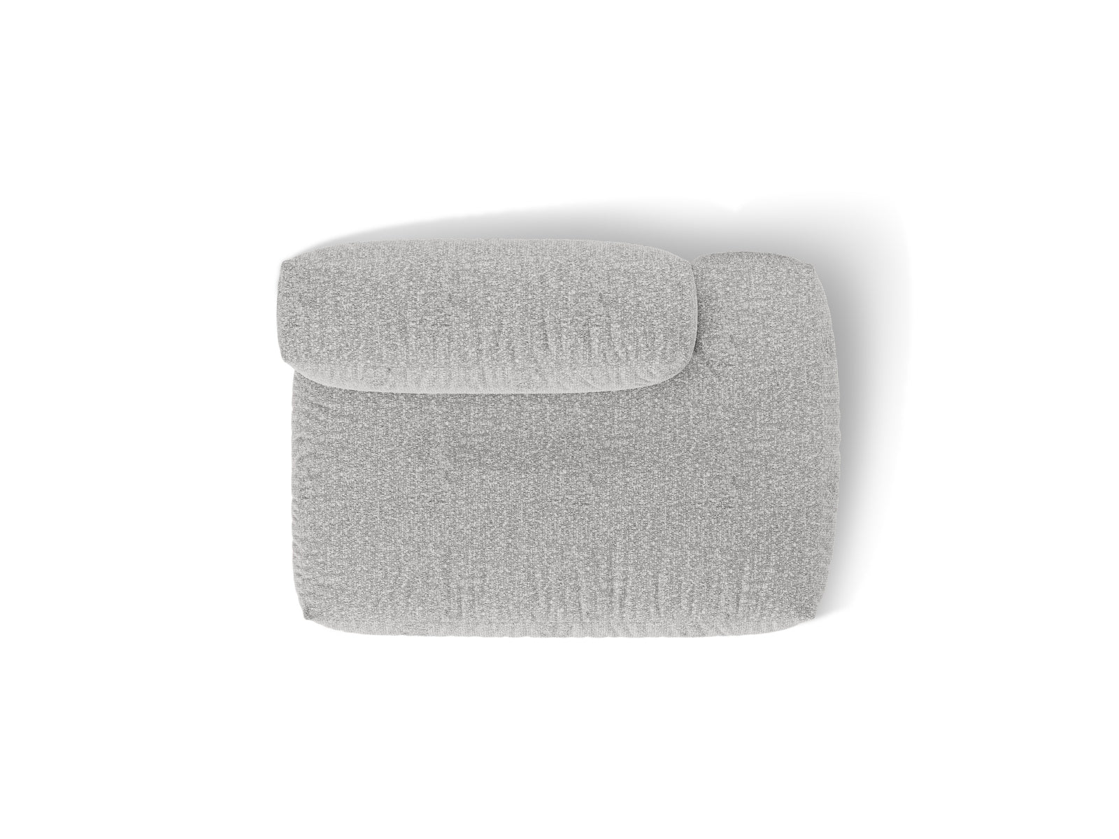 Modernes 2-Sitzer Sofa Martina in edlem Silber, perfekt für kreative Raumgestaltungen. Modulares Design von Micadoni für vielseitige Nutzung.