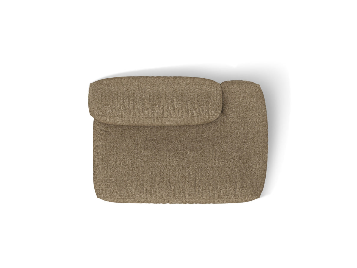 2-Sitzer Rechtssofa Martina in Cappuccino-Monet präsentiert im Onlineshop von KAQTU Design AG. Modulares Sofa ist von Micadoni