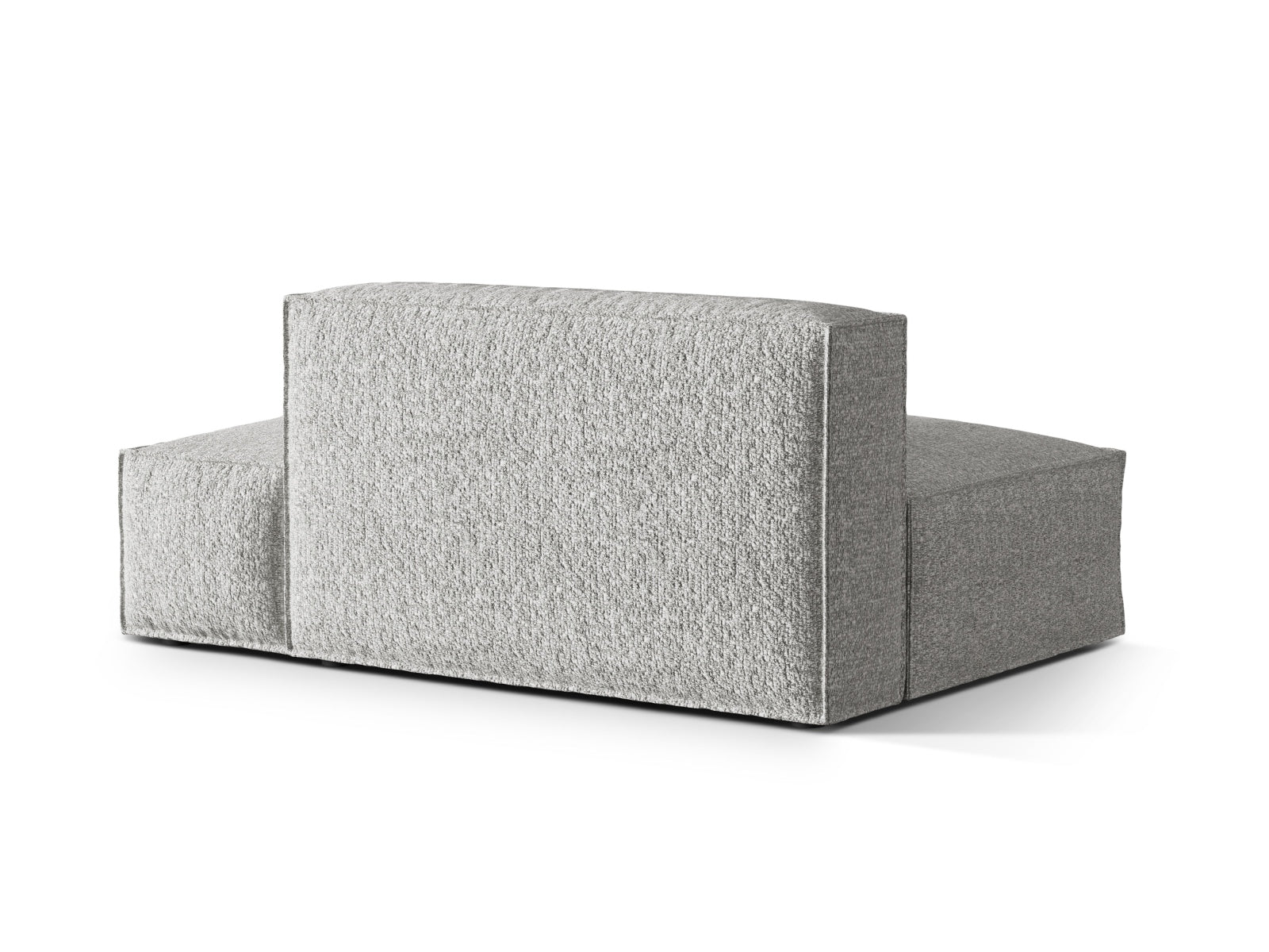 Stilvolles Nuria Boucle 3-Sitzer Sofa in Silber-Monet, perfekt für kreative Raumgestaltungen und zeitgemäße Einrichtung von Micadoni.