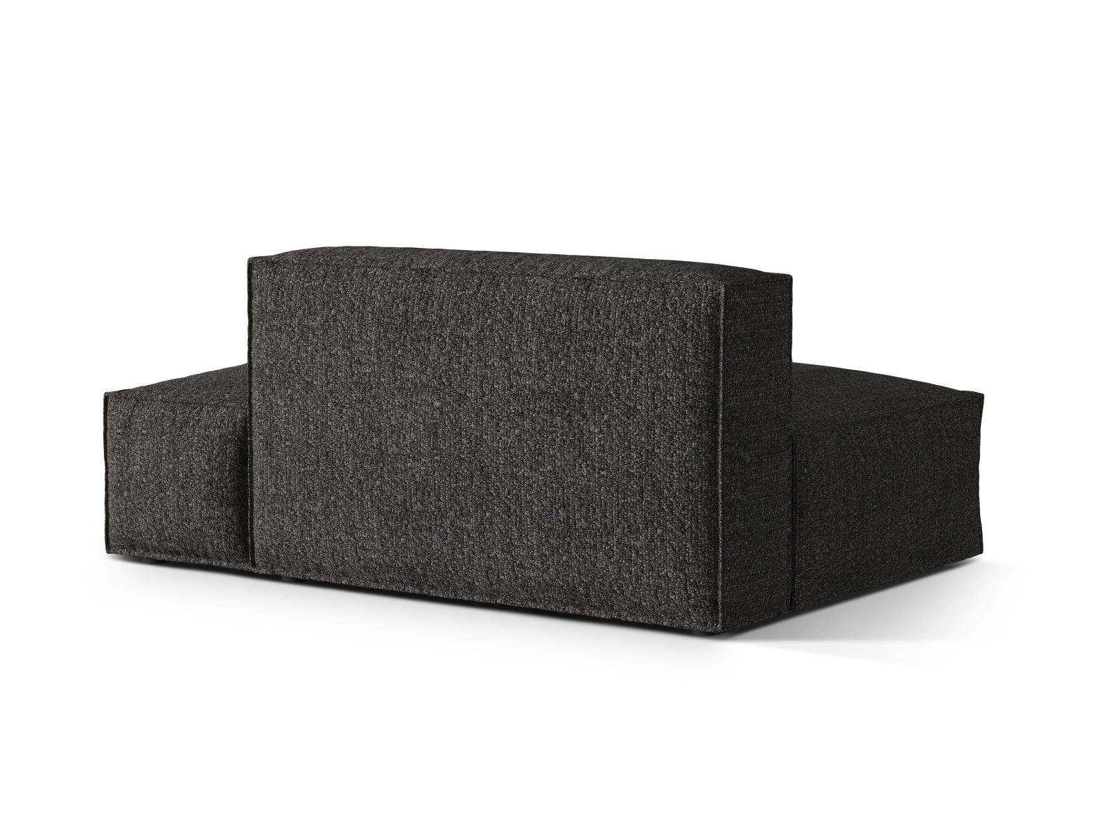 Stilvolles Nuria Boucle 3-Sitzer Sofa in zeitlosem Anthrazit, perfekt für entspannte Abende und vielseitige Raumgestaltungen.