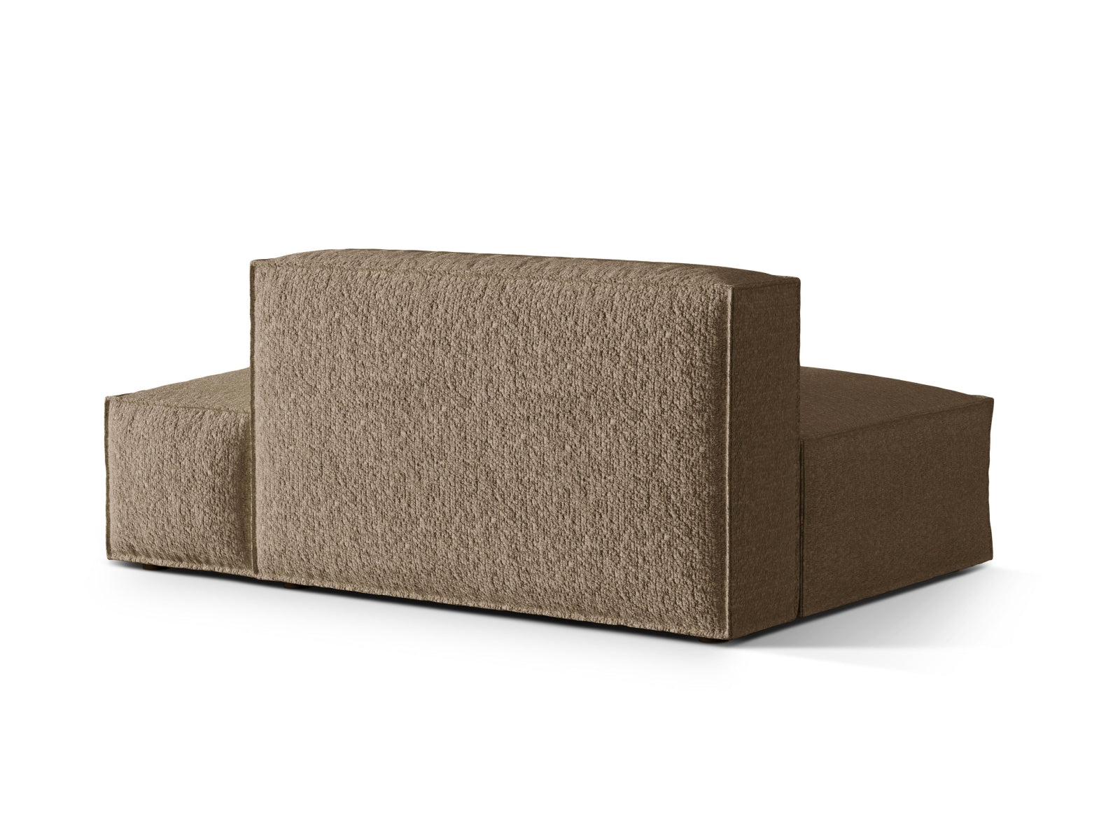 Stilvolles Nuria Boucle 3-Sitzer Sofa in sanftem Cappuccino, perfekt für gemütliche Wohnräume und zeitgemäße Einrichtungskonzepte.