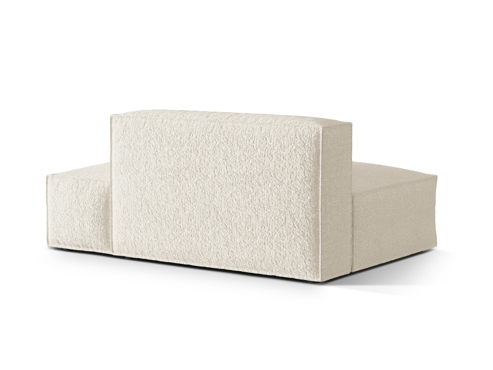 Elegantes Nuria Boucle 3-Sitzer Sofa in Ivory-Monet, perfekt für zeitgemäße Einrichtungen. Flexibles, modulares Design von Micadoni.