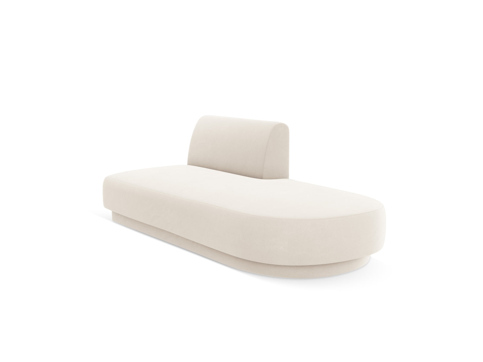 Miley Sitting Module Open rechts 2 Sitzer in Light Beige präsentiert im Onlineshop von KAQTU Design AG. Modulares Sofa ist von Micadoni