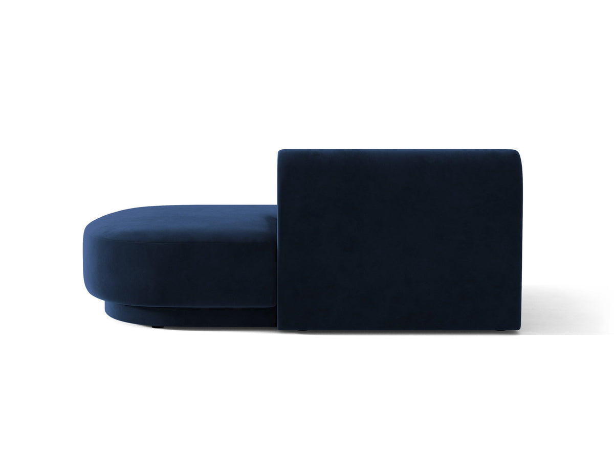 Miley Sitting Module Open rechts 2 Sitzer in Royal Blue-Bluvel präsentiert im Onlineshop von KAQTU Design AG. Modulares Sofa ist von Micadoni