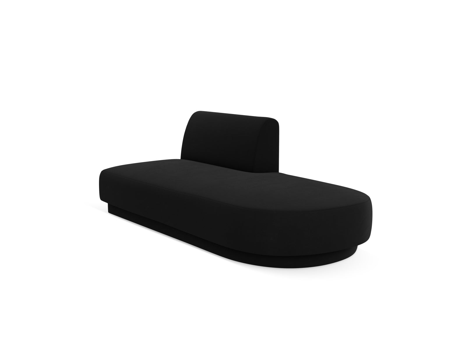 Miley Sitting Module Open rechts 2 Sitzer in Black präsentiert im Onlineshop von KAQTU Design AG. Modulares Sofa ist von Micadoni