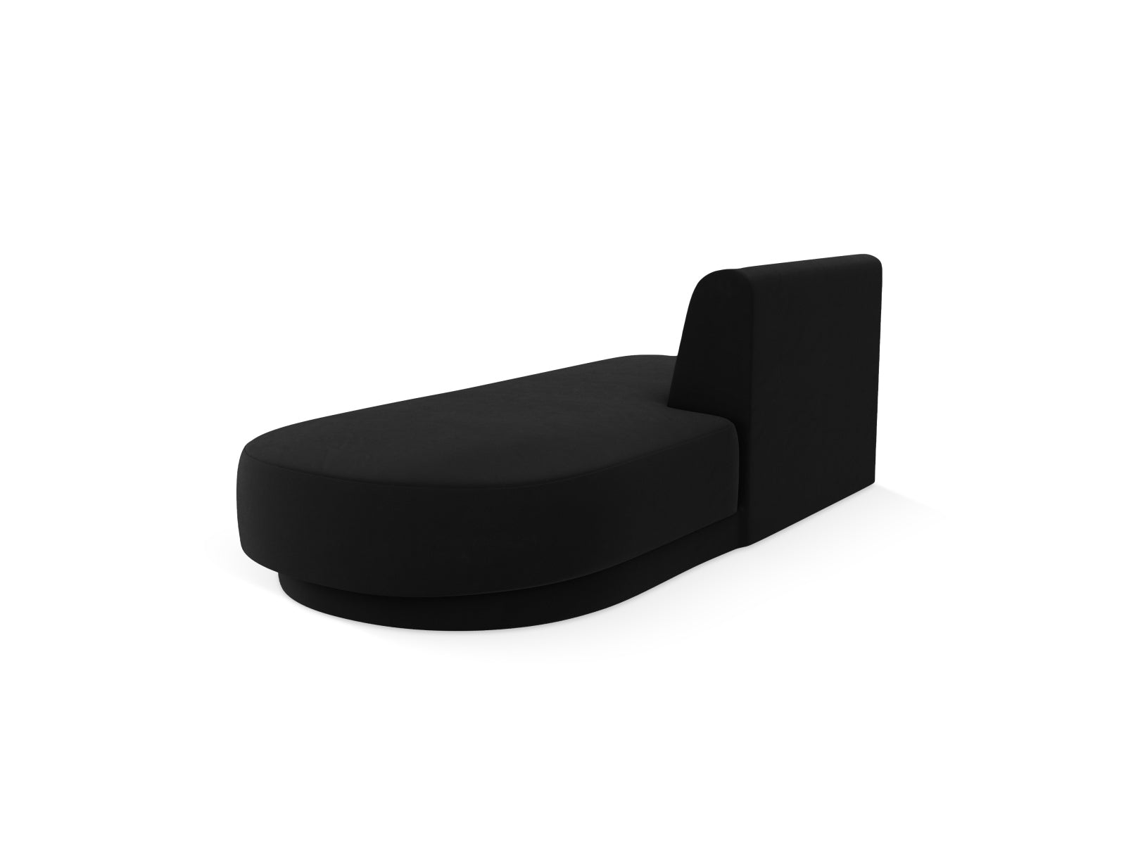 Miley Sitting Module Open rechts 2 Sitzer in Black präsentiert im Onlineshop von KAQTU Design AG. Modulares Sofa ist von Micadoni