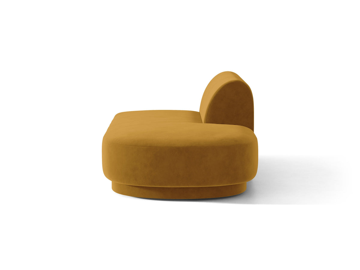 Miley Sitting Module Open rechts 2 Sitzer in Yellow-Bluvel präsentiert im Onlineshop von KAQTU Design AG. Modulares Sofa ist von Micadoni
