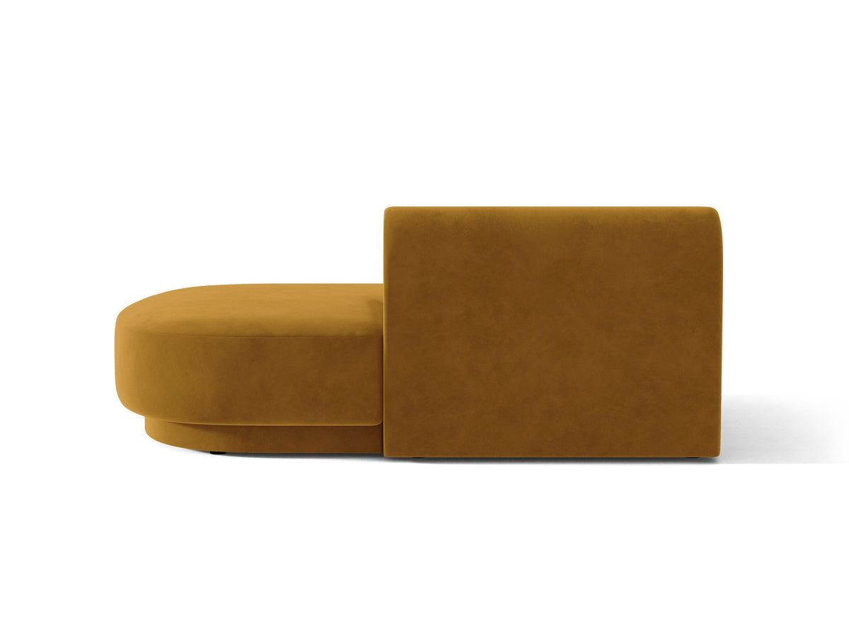Miley Sitting Module Open rechts 2 Sitzer in Yellow-Bluvel präsentiert im Onlineshop von KAQTU Design AG. Modulares Sofa ist von Micadoni