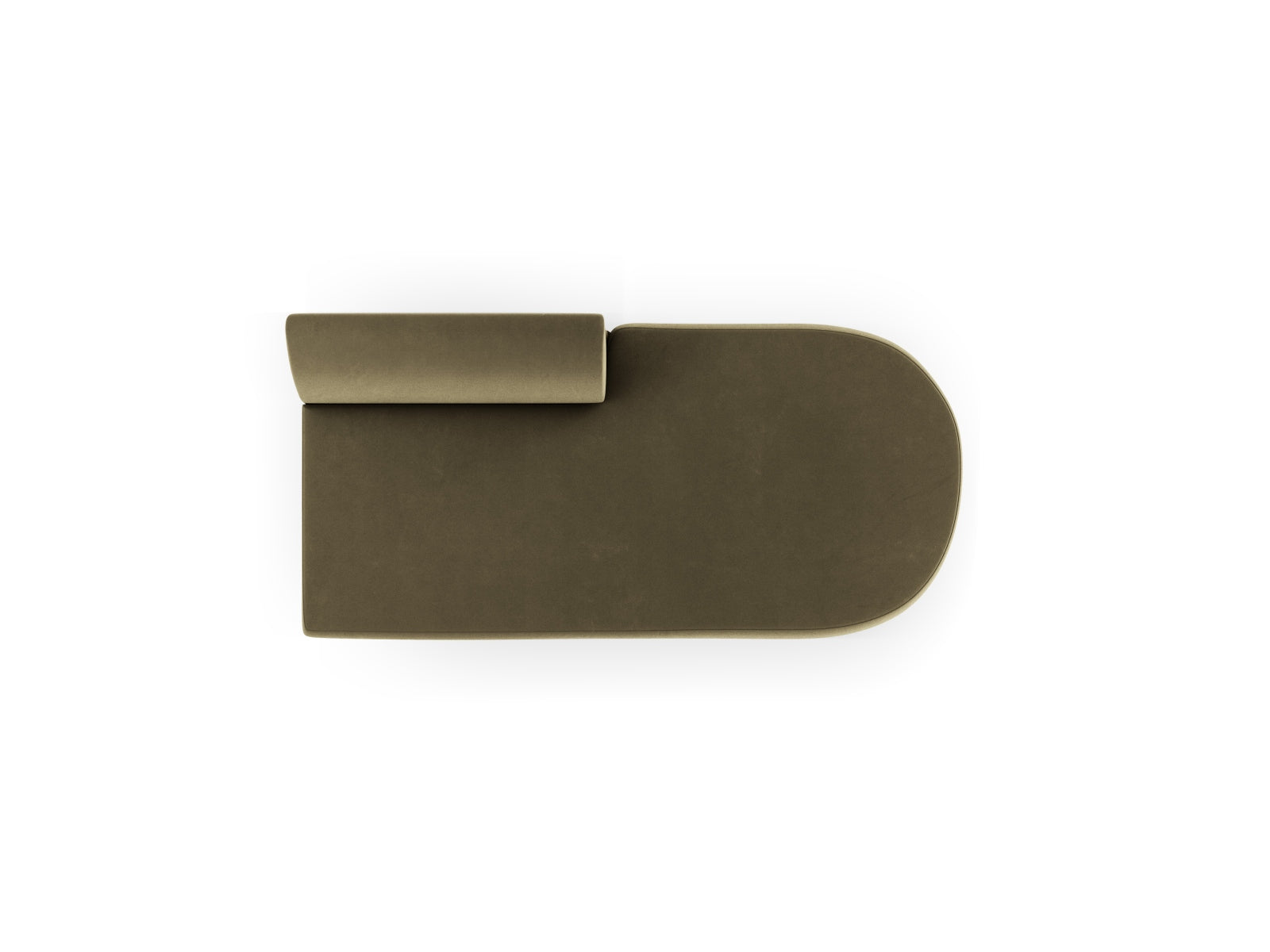 Miley Sitting Module Open rechts 2 Sitzer in Green präsentiert im Onlineshop von KAQTU Design AG. Modulares Sofa ist von Micadoni