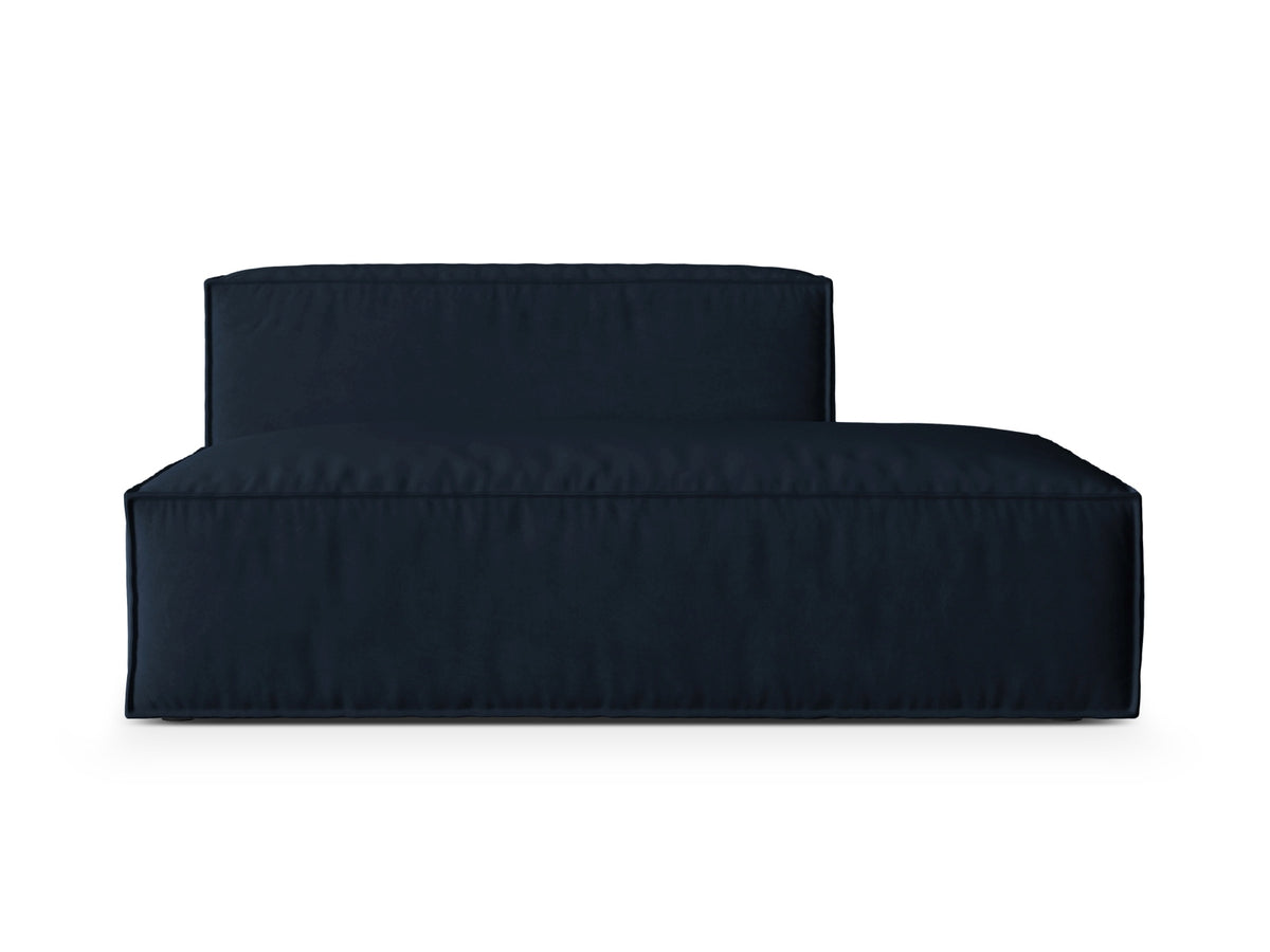Nuria Velour Modular Sofa rechts 3 Sitzer in Dark Blue-Paris präsentiert im Onlineshop von KAQTU Design AG. Modulares Sofa ist von Micadoni